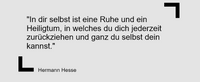 Zitat Ruhe - Hermann Hesse